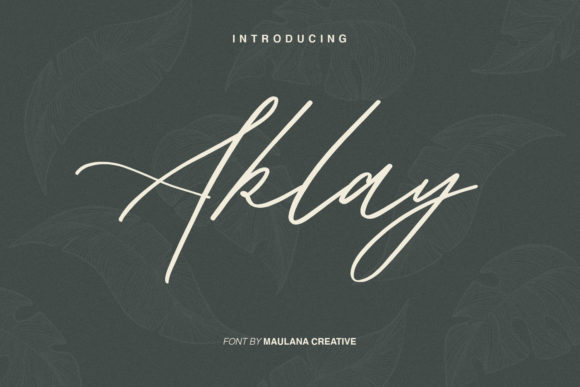 Aklay Script Font: Elevating Digital Brand Identity