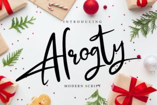 Alrogty: A Beautiful Script Font for Handmade Labels and Invitations