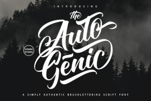 Autogenic Font: A Bold Script for Beautiful, Commercial Craft Projects