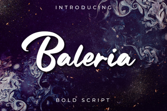 Baleria Font: A Handwritten Typeface for Editorial Elegance