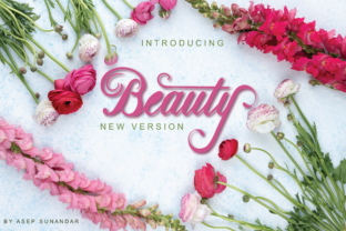 Beauty Pink Flowers: A Handwritten Typeface for Digital Elegance