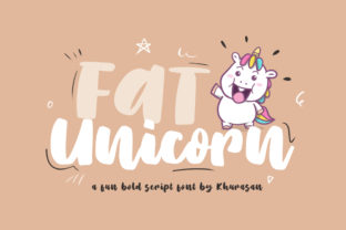 Fat Unicorn: A Playful Script Font for Creative Projects