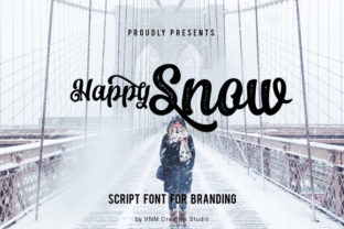 Happy Snow Font: A Playful Script for Editorial Design