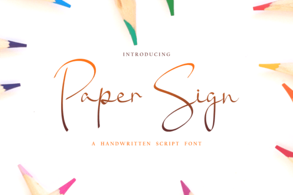 Paper Sign: A Script Font That Elevates Digital Brand Identity