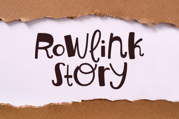 Rowlink Story: A Script Font That Brings Your Creations to Life