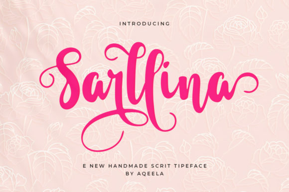 Sarllina: A Bold and Expressive Script Font for Editorial Design