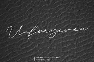 Unforgiven Font: A Script Typeface That Elevates Digital Design