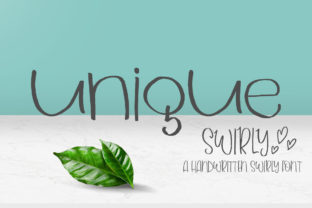 Unique Swirly: A Font That Brings Romance to Your Craft Creations